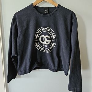 OBEY Ladies long sleeve shirt - size xs